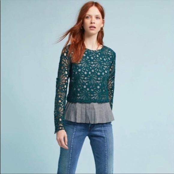 Anthropologie maeve Gabriella Gingham top S - Picture 3 of 9